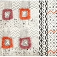 thumbnail image 5 of Fennco Styles Bohemian Block Print Tufted 100% Cotton Decorative Throw Pillow, 5 of 10