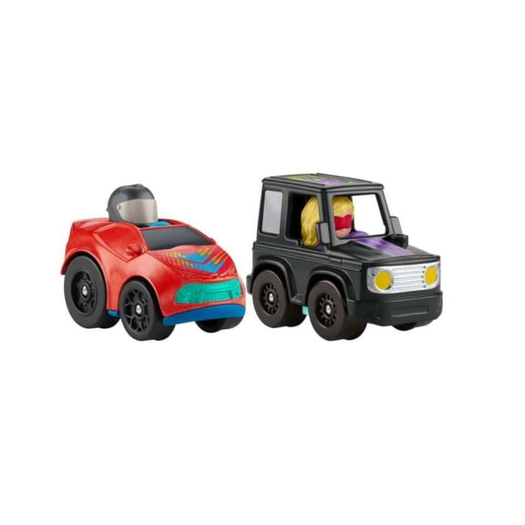 Bundle of 2 |Fisher-Price Little People Wheelies Race Car - (GMJ20 & GMJ24)