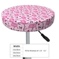 thumbnail image 2 of Uemuo Cute Watermelon Flamingo Pattern Round Bar Stool Seat Covers Washable Stool Cushion Slipcover Elastic Bar Chair Covers-14 inch, 2 of 7