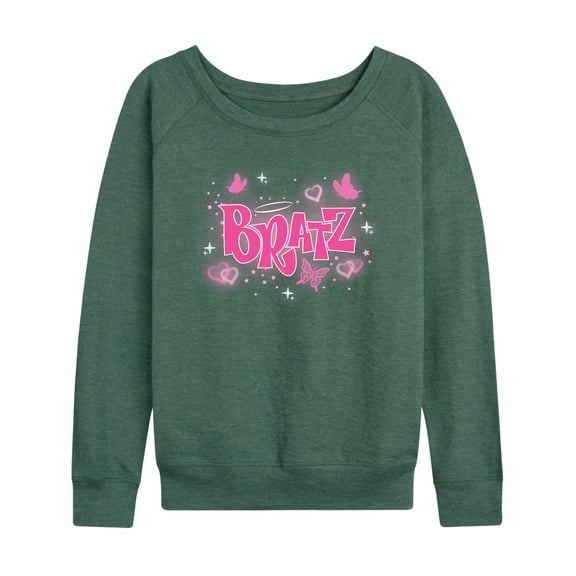 Bratz - Y2K Logo - Butterflies - Women's Lightweight French Terry Long Sleeve Shirt
