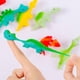 thumbnail image 5 of pstuiky Dinosaurio de goma volador Tovs, dinosaurio de goma para dedo Tovs, catapulta Tovs, divertido juguete de goma elástico para fiestas de dinosaurios, actividades escolares, juguetes antiestrés, 5 of 9