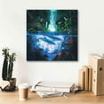 thumbnail image 6 of Epic Graffiti 'Dolphin Dreams 2' by Enright, Canvas Wall Art, 18"x18", 6 of 8