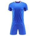 thumbnail image 4 of Boys 2 Piece Athletic Soccer Jersey Sport Team Soccer Uniforms with Shorts Shirt 2026 Blue S, 4 of 6
