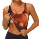 thumbnail image 3 of Fotbe Fiery Dragons Castle Attack Sujetador Deportivo Largo sin Aros para Mujer con Almohadillas y Soporte Medio, Transpirable y Absorbente, Camiseta Tipo Chaleco o Tank Top-Large, 3 of 8