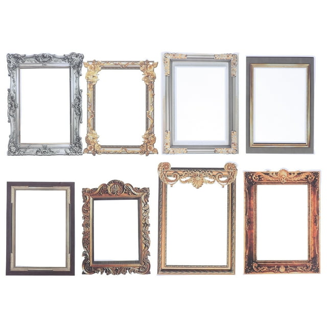 Miangastore 8pcs Wall Stickers Removable Wall Picture Frame Decals Living Room Bedroom Decoration