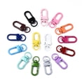 thumbnail image 2 of 10pcs Spray Painted Alloy Swivel Snap Hooks Clasps Cadmium Free & Nickel Free & Lead Free Mixed color 33.5x12.5x5mm Hole: 5x9mm, 2 of 6