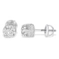 thumbnail image 2 of 14K White Gold 1ct TDW Diamond Stud Earrings (I-J,I1-I2), 2 of 8