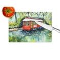 thumbnail image 4 of Little Red Street Car Glass Cutting Board 12 in x 15 in, 4 of 5