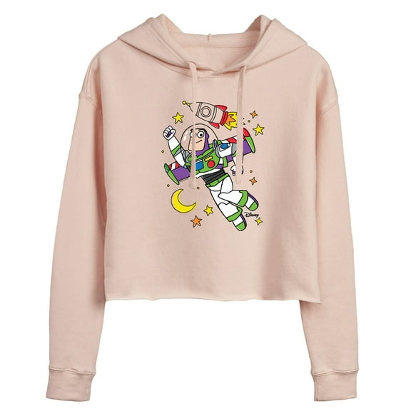 Toy Story - Spaced Out - Juniors Cropped Pullover Hoodie