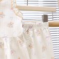 thumbnail image 4 of KPOPLK Girls 2 Piece Summer Outfit Sleeveless Dress Tank Top and Shorts Set, Toddler Little Girls Beach Clothes(3-4 Years,White), 4 of 6