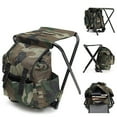 thumbnail image 2 of RONSHIN Outdoor Portable Camouflage Folding Stool 100kg Max Load Oxford Cloth Stool Backpack For Camping Fishing, 2 of 10