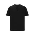 thumbnail image 6 of lmcalzta Mens T-Shirts Button Short Sleece Shirts for Men Crewneck Summer Casual Solid Basic Golf Tee Shirts, 6 of 6