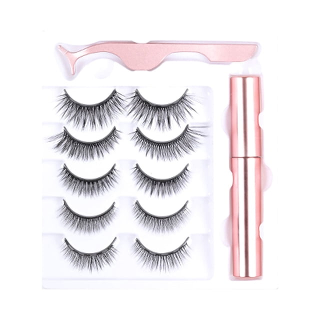 HOT! Liquid Magnetic False Eyelashes Tweezer Set Eye Lashes Kit Women Makeup 4ML Eyelashes Lashes Lash clusters Makeup