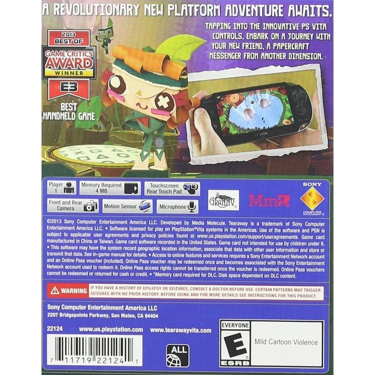 Tearaway PlayStation Vita