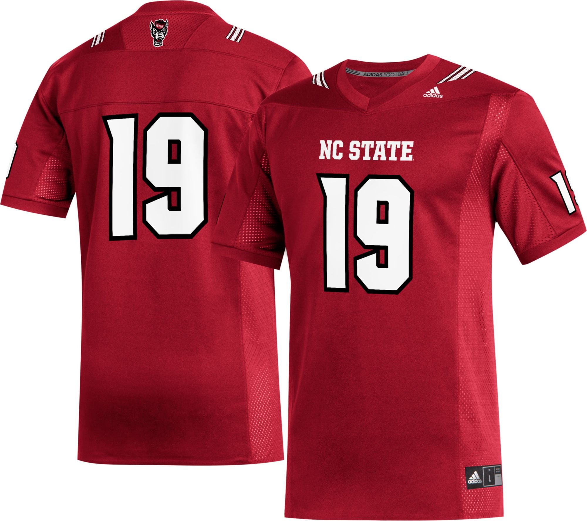 adidas Men's NC State Wolfpack #19 Red Replica Football Jersey - Walmart.com - Walmart.com