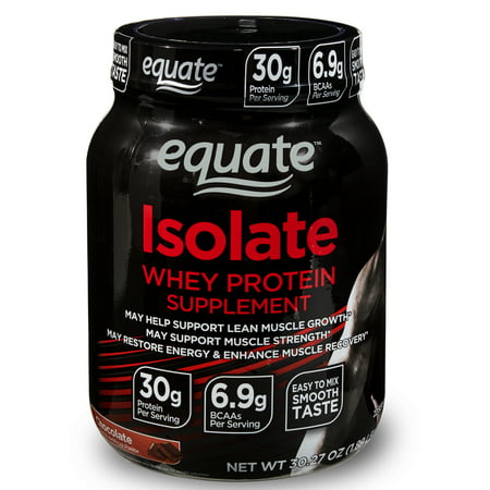 Equate Isolate Whey Protein Supplement, Chocolate, 29.49