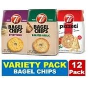 7Days Bagel Chips, Variety Pack, 3.17oz (Pack of 12)