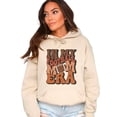 thumbnail image 3 of In My Football Mom Era Hoodie for Women Retro Game Day Sweatshirt, Sand Hoodie, M, 3 of 8