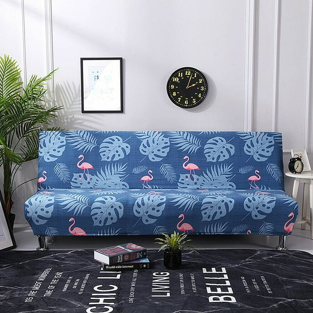 2024 Futon Slipcover Armless Sofa Cover Stretch Sofa Bed Slipcover Protector Elastic