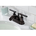 thumbnail image 2 of Kingston Brass FB2605CKL Kaiser 4 in. Centerset Bathroom Faucet with Pop-Up Drain, Oil Rubbed Bronze, 2 of 5