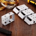 thumbnail image 4 of 4 Pieces Blind Brackets 2 Inch Low Profile Box Mounting Bracket For Headrail (white), 4 of 5