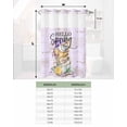 thumbnail image 6 of No Hook Shower Curtain with Snap in Liner, Purple Lavender Coffee Cup Butterfly Pattern Hotel Shower Curtains for Bathroom, Washable Shower Curtain Liner Set with Mesh Top Window, 66"x72", 6 of 6