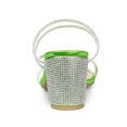 thumbnail image 2 of BLISSFUL STEP Women Rhines Block Heel Slide Sandals Green 6, 2 of 7