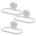 thumbnail image 2 of Voiceine 3PCS Plastic Towel Ring Self Adhesive Hand Towel Holder Thicken Stick Hand Towel Rack No Drilling Wall Hand Towel Hanger for Bathroom Kitchen, 2 of 10