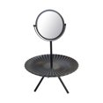 thumbnail image 2 of Espejo de maquillaje de mesa con bandeja de madera, regalo para mujer, organizador de escritorio desmontable moderno, decoración de habitación, espejo Negro Yinane Espejo de vanidad, 2 of 8