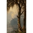 thumbnail image 2 of Joseph Rusling Meeker 10x14 Black Ornate Wood Framed Double Matted Museum Art Print Titled: Louisiana Landscape (1880), 2 of 5