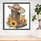 thumbnail image 3 of Pintura de diamante 5D DIY Kit de taladro en forma especial parcial Botas Sombrero de vaquero Arte Hugtrwg Para estrenar, 3 of 9
