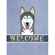 Caroline's Treasures BB1404GF Alaskan Malamute Welcome Flag Garden Size , Small, multicolor