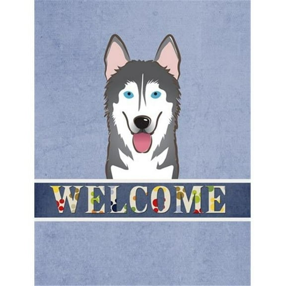 Caroline's Treasures BB1404GF Alaskan Malamute Welcome Flag Garden Size , Small, multicolor