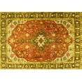 thumbnail image 1 of Ahgly Company Indoor Rectangle Medallion Yellow Traditional Area Rugs, 7' x 9', 1 of 4