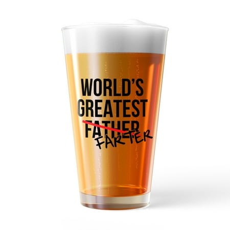 

Worlds Greatest Farter Pint Glass Funny Sarcastic Father s Day Gift Novelty Cup-16 oz