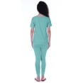 thumbnail image 3 of Moomaya Nightwear Set Heart Embroidered Top Slim fit Plain Pyjamas Cotton Sleepwear 2 Piece Nightwear Nightdress, 3 of 7