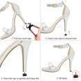 thumbnail image 4 of INSPIRE CHIC Women's Shoes Repair Round High Heel Tips Lift Stiletto Black 12mm, 4 of 6