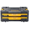 thumbnail image 2 of Caja de almacenamiento de herramientas DEWALT T-Stak IV con 2 cajones poco profundos, 2 of 10