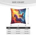 thumbnail image 4 of Susaid Dreamy Night Sky White Horse Print Velvet Throw Pillow Covers Home Art Deco Pillowcase Square Pillow Case Cushion Cover for Bed Sofa Living Room Car Indoor and Outdoor-, 4 of 8