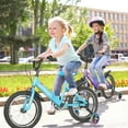 thumbnail image 3 of Marknig 14" 16" 18" Folding Kids Bike with Removable Training Wheels, Children's Bicycle for Boys & Girls Ages 3-9 Years, Easy-Storage Toddler Bike, 3 of 8