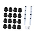 thumbnail image 2 of Kit de bujes de ballesta delantera y trasera profesional, piezas de repuesto 1015583 1012303, accesorios de repuesto Premium fáciles de instalar Negro 8 piezas, 2 of 8