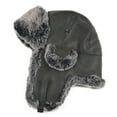 thumbnail image 4 of Janey&Rubbins Cold Weather Rassian Cossack Trooper Bomber Pilot Hat Trapper Hunter Ear Flap Winter Cap (R, L, Black), 4 of 7