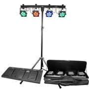 CHAUVET 4BAR TRI USB LED Wash Lights DMX Stage Bar System w/Bags, Stand, Pedal