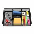 thumbnail image 1 of CAXXA Mesh 3 Slot Desk Drawer Organizer with Two Adjustable Dividers - Black, 1 of 2