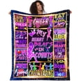 thumbnail image 1 of LHSHID Cheerleaders Blanket for Girls Cheerleading Gifts Throw Blanket Ultra Soft Cheer Blanket Comfortable Flannel Blankets Birthday Christmas Gift for Teens Kids Blanket 50x60in, 1 of 5