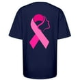 thumbnail image 5 of Razzly Women's T Shirts For Awareness Month Graphic Tee Cancer Awareness Casual Crew Neck Top For Women Motivational Quote Shirt Soft Blend Idea Dark Tee Shirt Workout Shirt Womens Women Long(Navy,M), 5 of 5