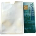 thumbnail image 5 of RFID Blocking Sleeves Passport Bank Card Credit/Debit ID Card Anti Theft RFID Blocking Safety Sleeve Aluminum Shield Waterproof Protector Secure Holder Silver Pack of 10$$Office, 5 of 6