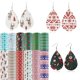 thumbnail image 2 of 12 Uds. Pendientes de pieza de cuero PU con tema navideño, lazos para el pelo, fabricación de joyas artesanales, 2 of 5