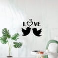 thumbnail image 2 of Love - Cute Love Birds Silhouette Drawing Heart Love Birds Vinyl Wall Sticker Art Decal Lovely Home Room Living Room Wall Decor Bedroom Design House Home Decor Stickers Decoration Size (22x30 inch), 2 of 3