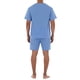 thumbnail image 5 of Fruit of the Loom - Conjunto de Pijama de Manga Corta para Hombre, Azul Celeste, 3XG, 5 of 5